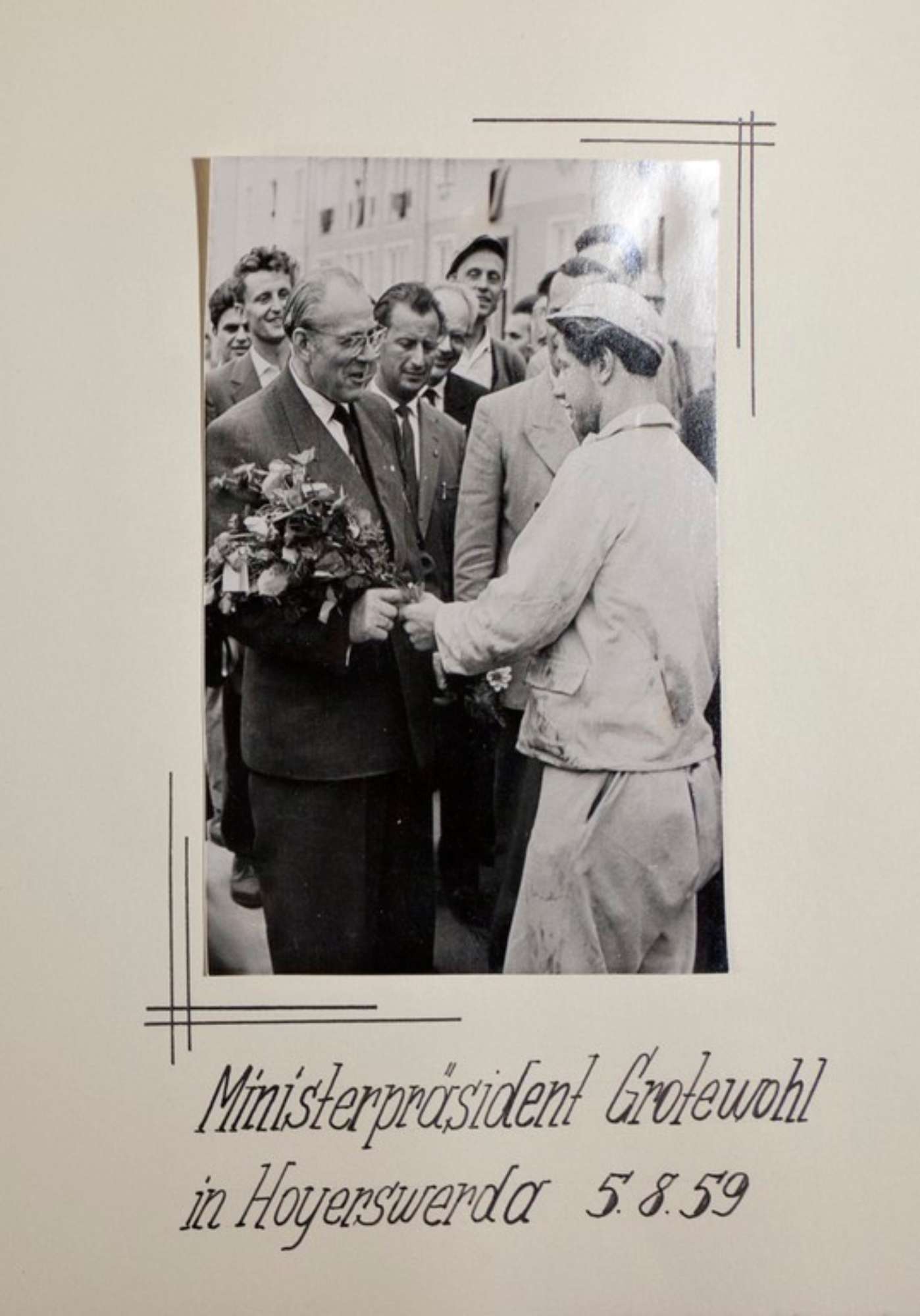 Il primo ministro Grotewohl a Hoyerswerda 5.8.59